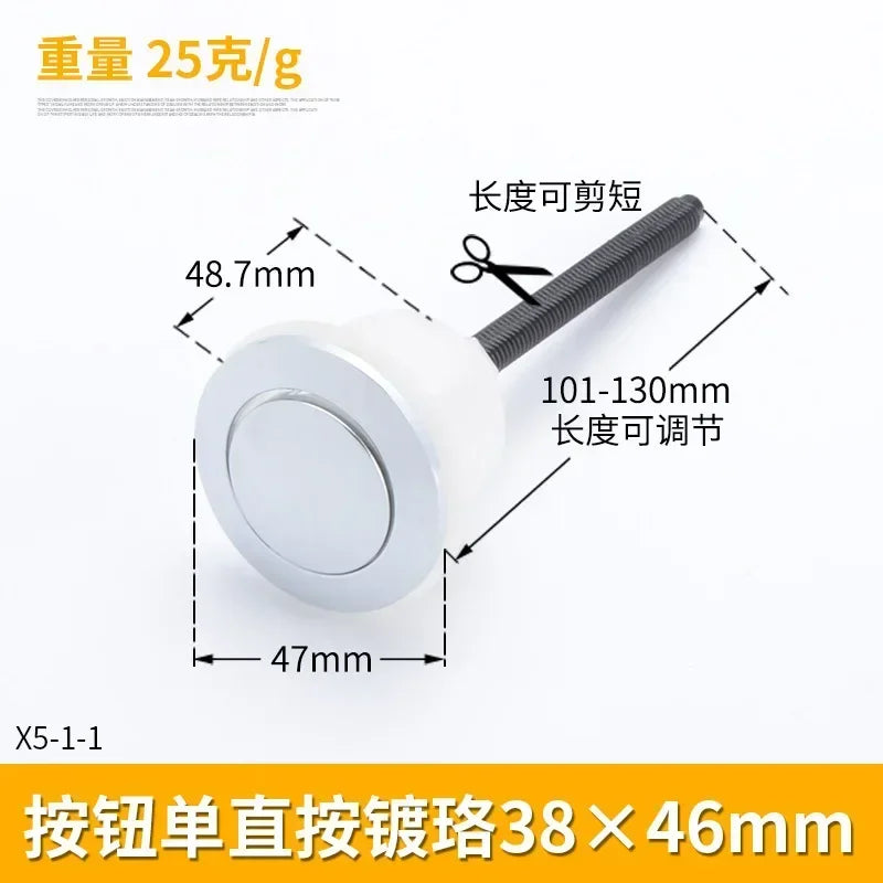 1PCS Dual Flush Toilet Tank Button 38mm/48mm/58mm Round shape Closestool Push Buttons Flush Valves Switch Bathroom Accessories Oasis Select A