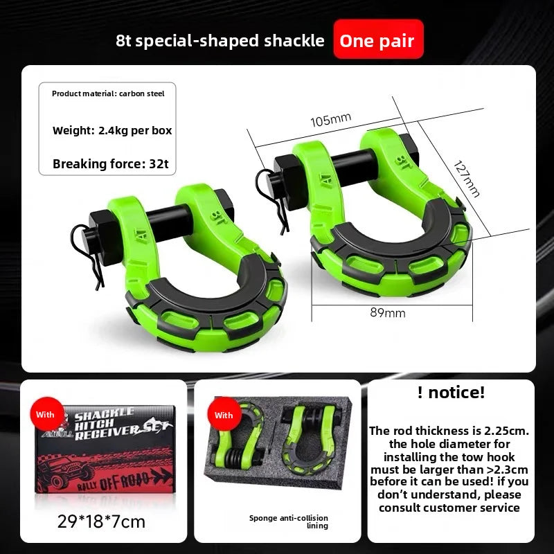 Tow hitch tank unloading off-road vehicle rescue bow-shaped front bumper U-shaped hook Great Wall Cannon U-shaped horseshoe tank Oasis Select Style2