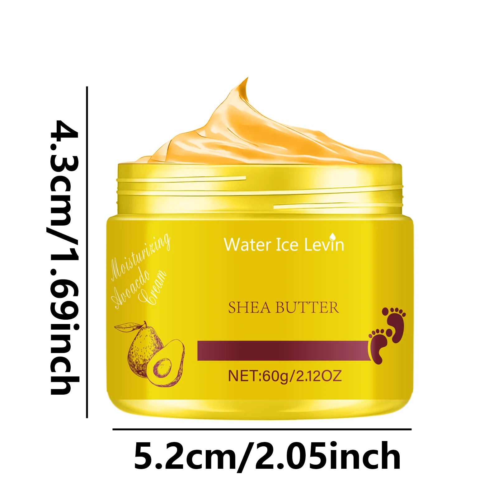 Pure Shea Butter Foot Cream 60g – Moisture Lock & Skin Repair Foot Cream Oasis Select