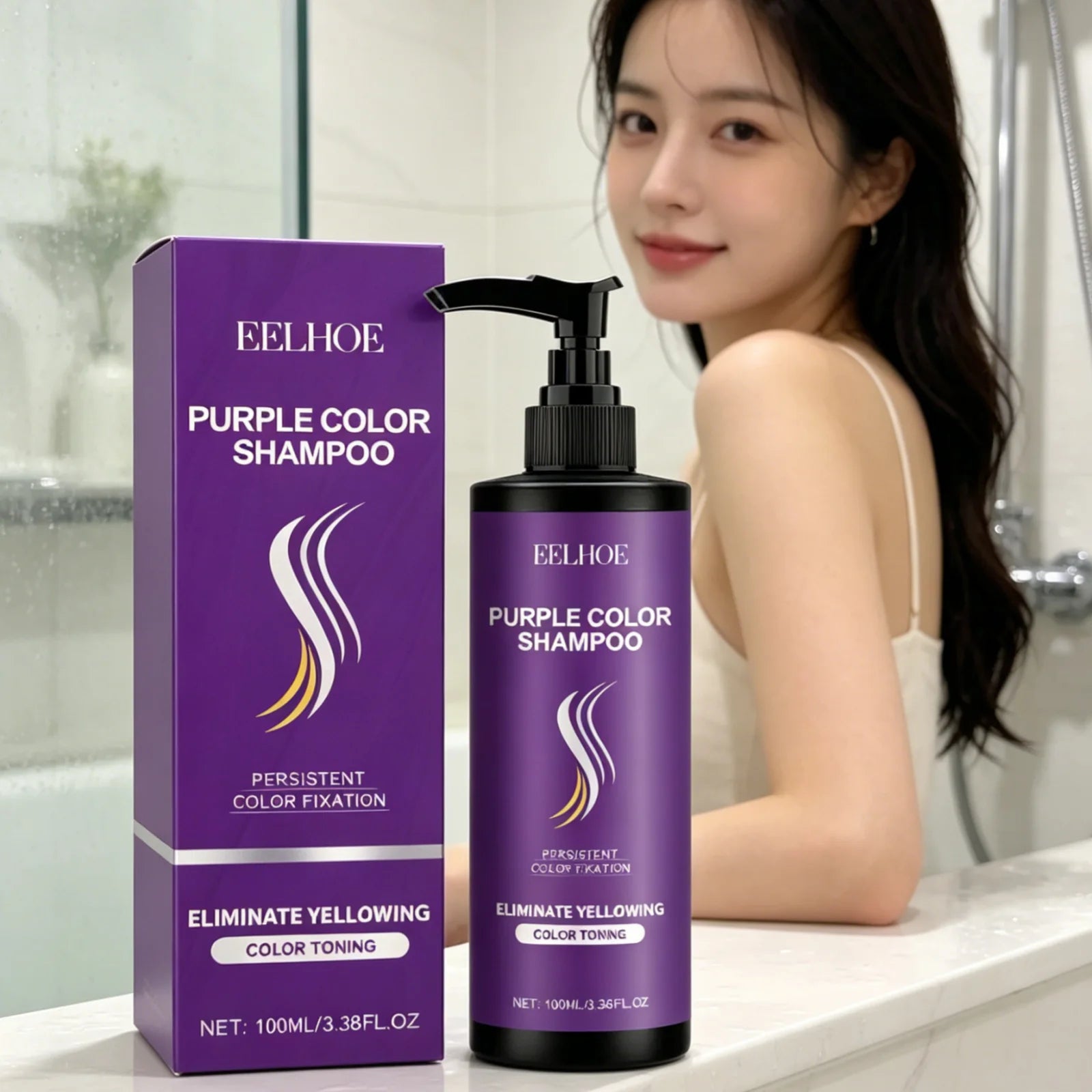 EELHOE Purple Toning Shampoo – Color Care & Moisture 100ml Purple Toning Shampoo Oasis Select