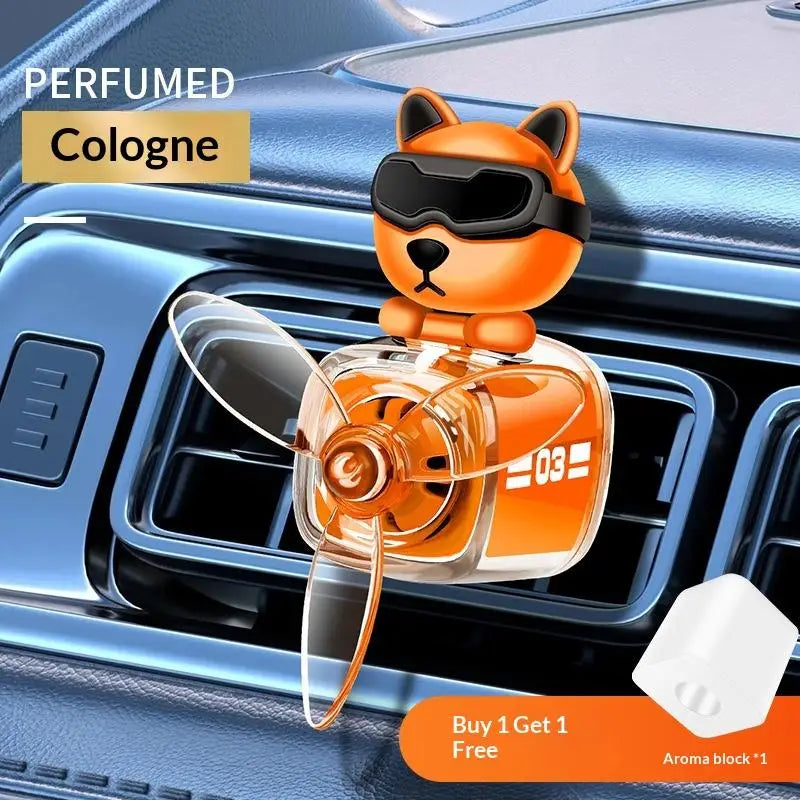 Car Vent Clip Air Outlet Aromatherapy Airplane Rotatable Cartoon Glasses Dog Interior Perfume Diffuser Cologne Oasis Select A4