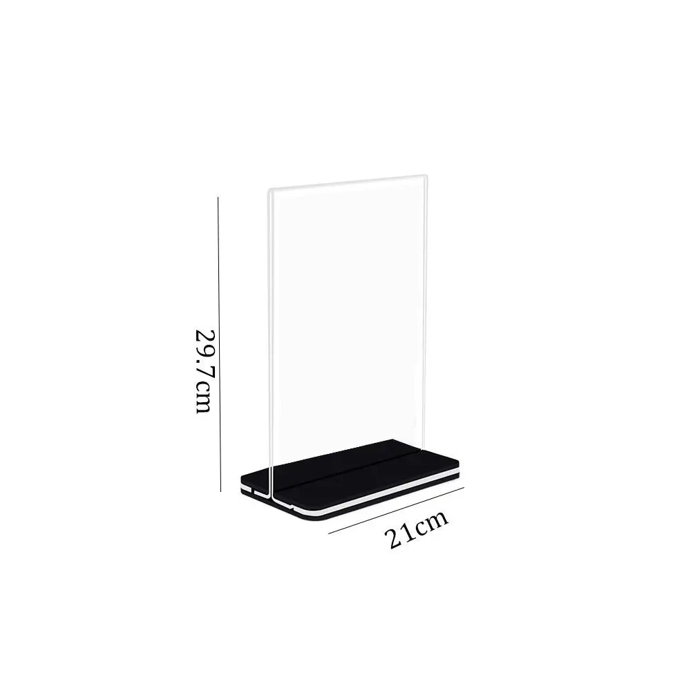 Acrylic Menu Display Stand – A4 A5 A6 Sign & Card Holder