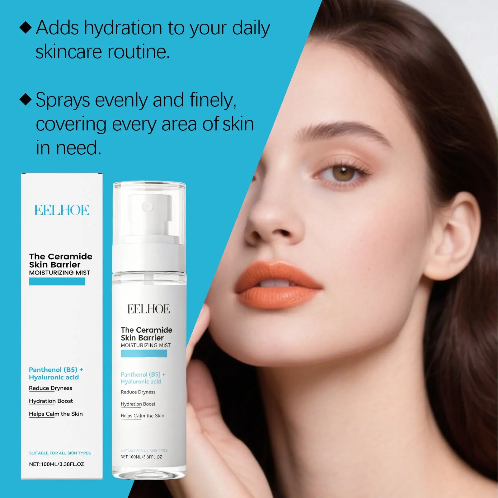 Hyaluronic Acid Hydrating Face Mist Oil Control Minimizes Pores Tightens Skin Soothes Lifting Brightening Refreshing Toner Spray Oasis Select