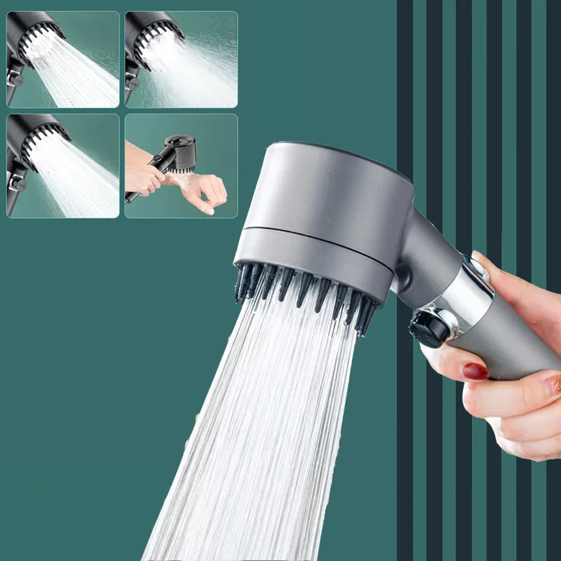 Hand Filter Portable Shower for Bathroom Items Showerhead Water Saving Shower Knobs Accessories Showers Replete Handle Pipe Home Oasis Select