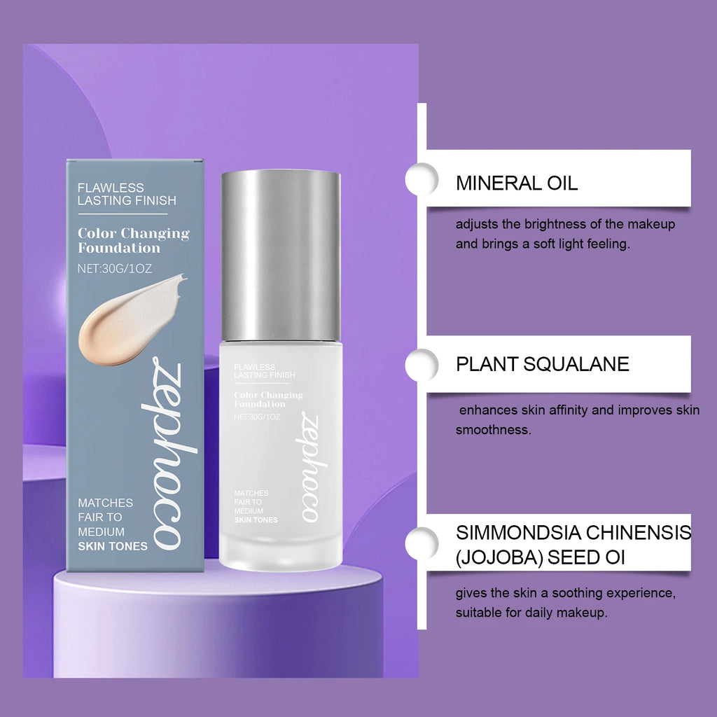 Color-Changing Cream Foundation – Lightweight & Hydrating