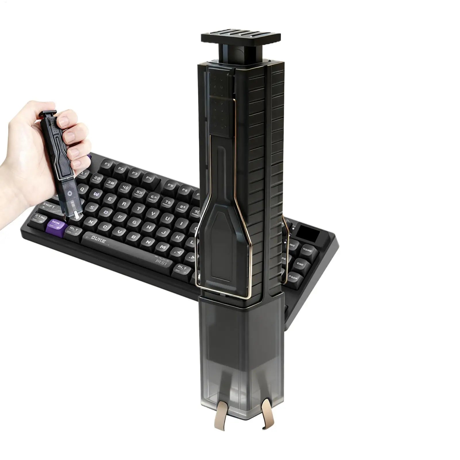 Keyboard Puller 2 in 1 Repair Tools with 4-Claw Grip Keycap Removal Tool for Broken Computer Electronic Care Project Workshop Oasis Select