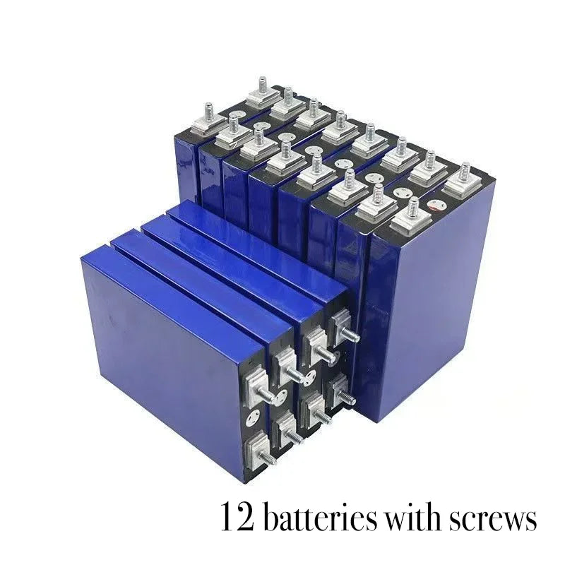 Grade A 3.2V 30Ah LiFePO4 Battery 8000 Cycles Lithium Iron Phosphate for 12v 24v 48V 60v Travel Solar Campers Golf Cart Yacht Oasis Select 12pcs batteies screw