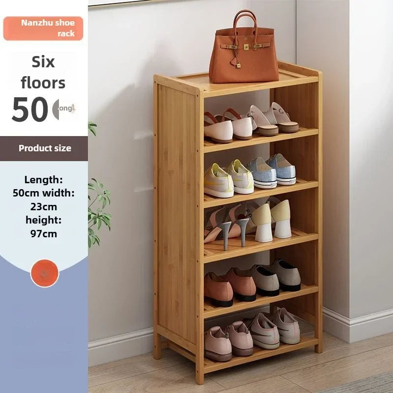 Multi-functional Space-saving shoe rack Multi-layer bamboo shoe rack Storage dust-proof storage shoe rack Oasis Select Sixth floor A