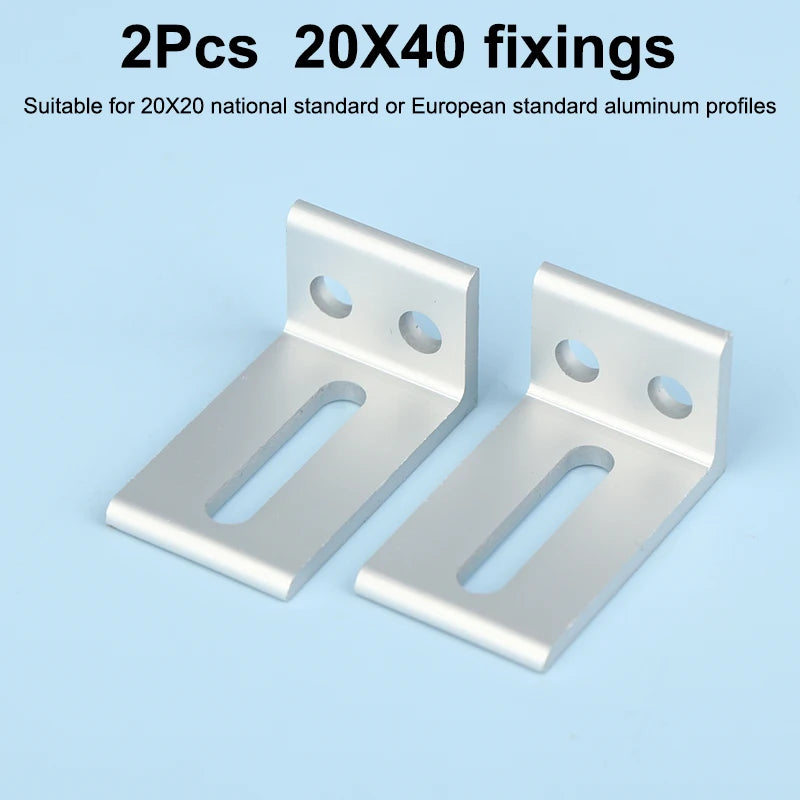 1/2Pcs Aluminum Profile Frame Support Brackets Layer Plate Outer Side Fixing Parts Compatible with 2020 3030 4040 Oasis Select 02