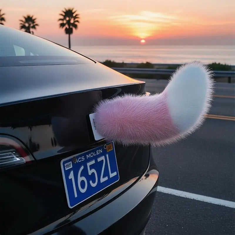 Fluffy Remote Control Electric Bicycle Tail Realistic Versatile Car Wagging Moving Tail Self-adhesive Rechargeable Oasis Select