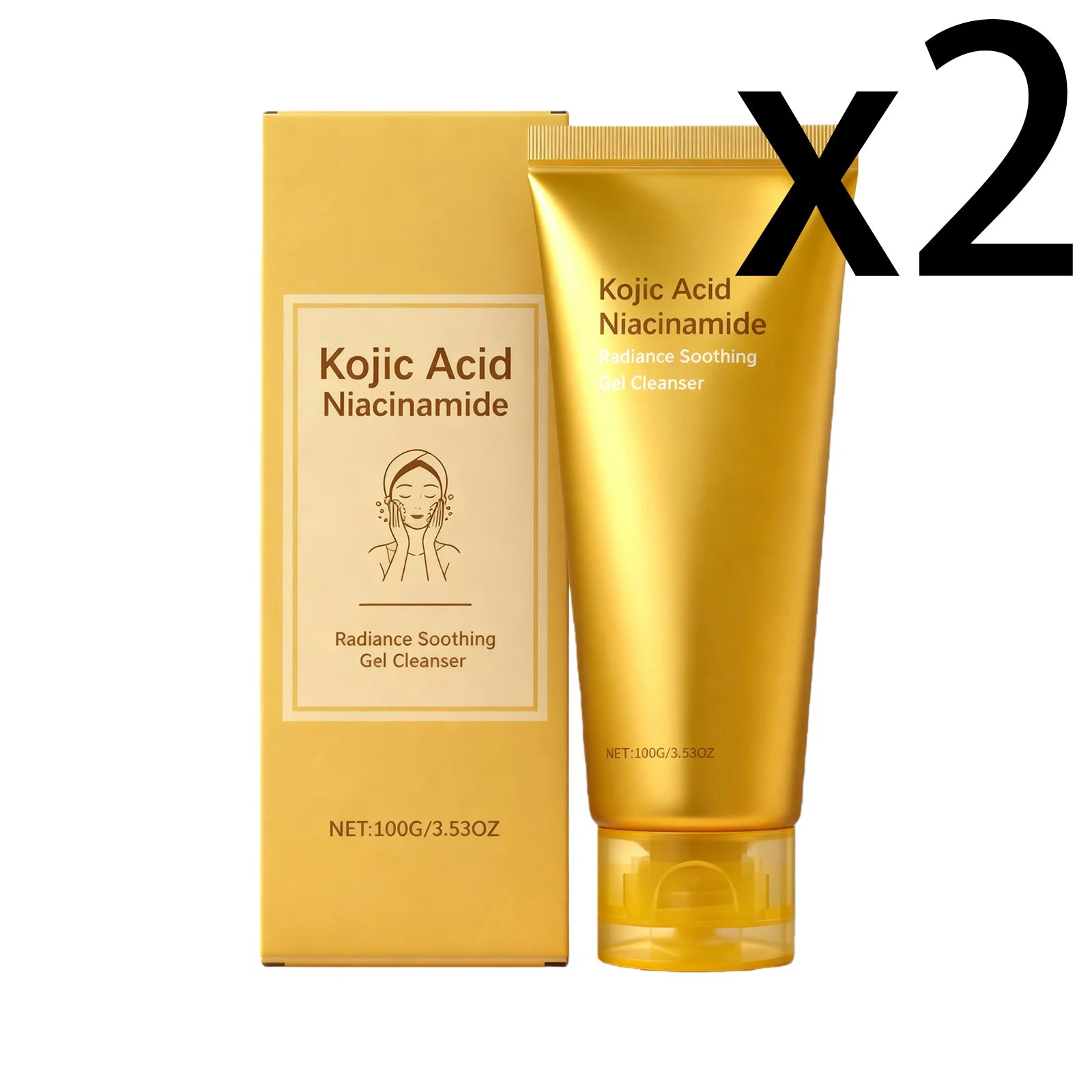 Allantoin Exfoliating Facial Cleanser – Oil Control & Clear Pores Facial Cleansing Gel Oasis Select 2x100g