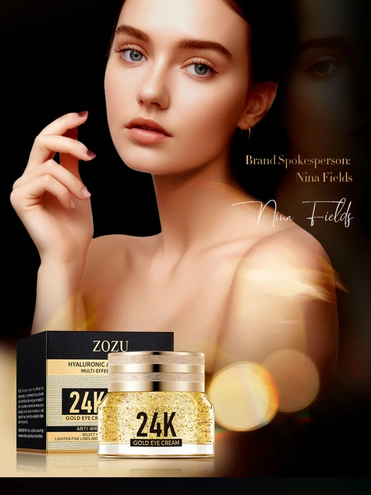 24K Gold Eye Cream 40g – Hyaluronic Acid Moisturizer Eye Cream Oasis Select