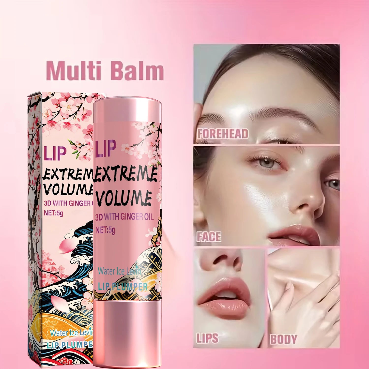 Lip Extreme Volume 3D Plumping Cream with Ginger Oil Lip Plumping Cream Oasis Select