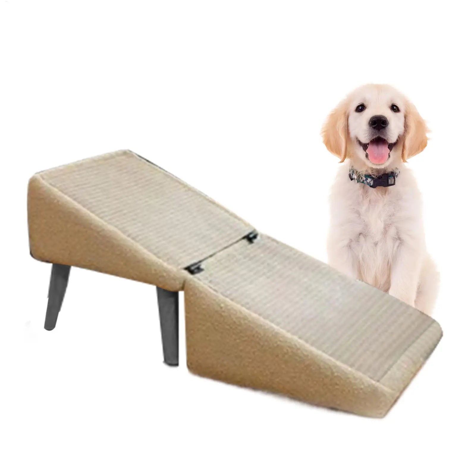 Dog Ramp for Bed Foldable Dog Vehicle Stairs Footrest Stool for Small Breed Animal Multifunctional Non-Slip Cat Vehicle Ramp Oasis Select
