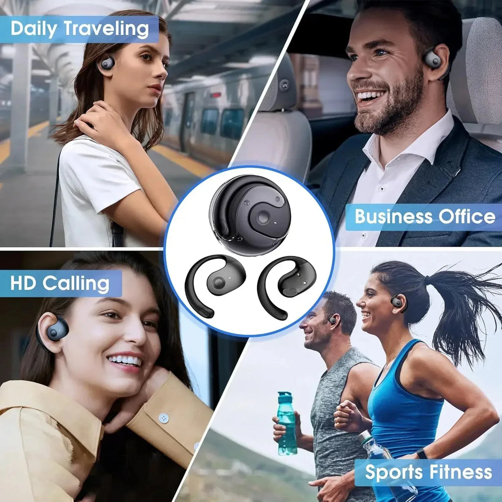 OWS Wireless Headphones Comfortable Ear Hook Touch Control Earbuds with Mic Wireless Bluetooth Headset for Phone Earphones Game Oasis Select