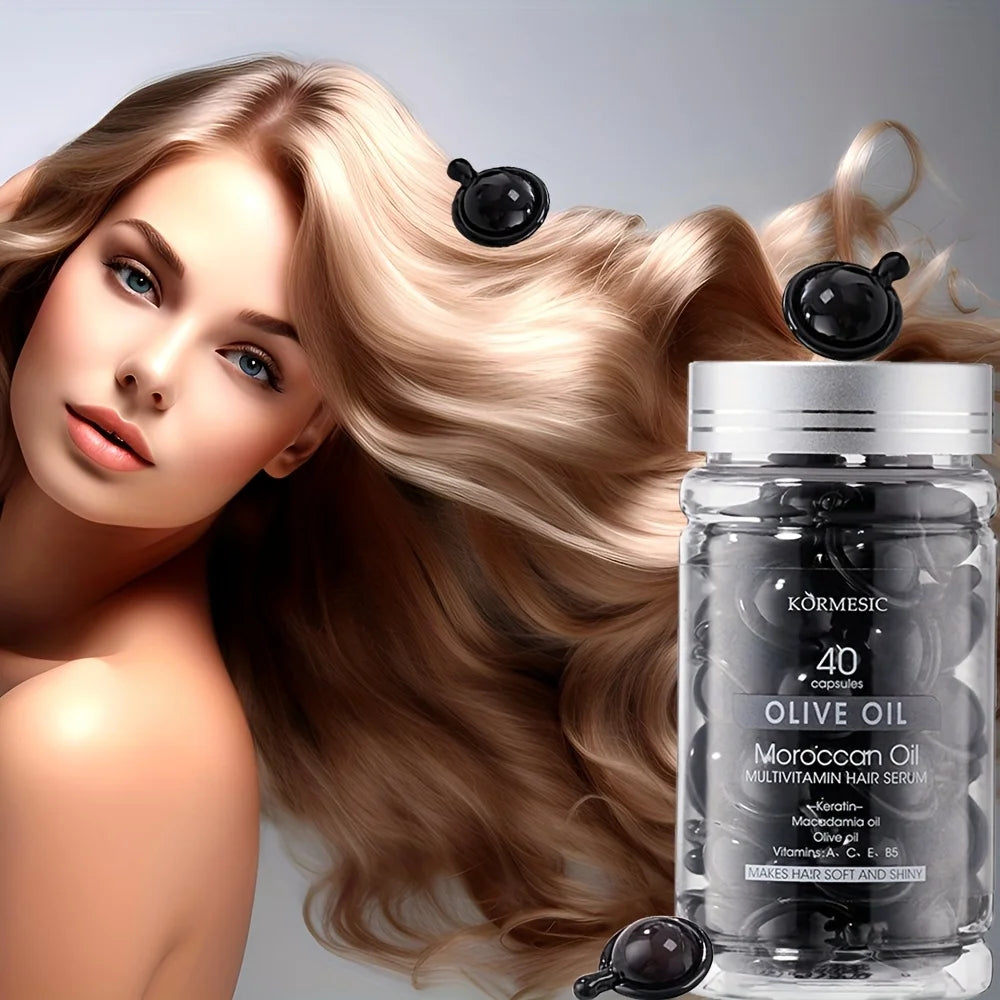 Moroccan Olive Oil Hair Capsule Essence Oil – Smooth & Moisturize Hair Essence Oil Oasis Select Nourishing
