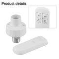 E27 Bulb Holder E27 Lamp Holder Intelligent Timer Switch Sturdy Plastic Material Up To 15 Meters Control Range Oasis Select A