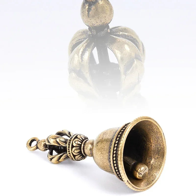 Christmas Bronze Bell Creative Gift Home Decoration Accessories Brass Handicraft Die-casting Drop Bell Key Car Button Wind Bell Oasis Select