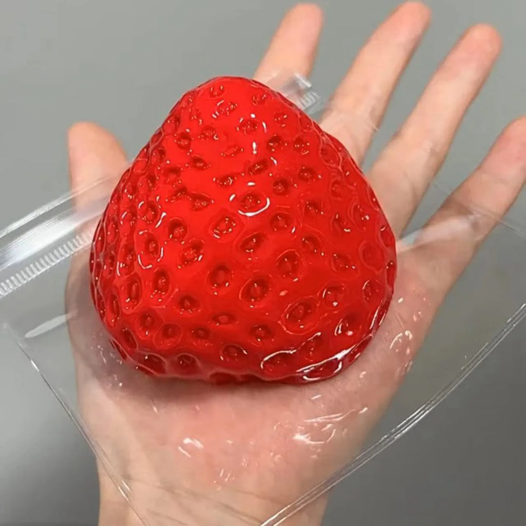Soft Strawberry Fruit Squishy Toy – Slow Rising Stress Relief for Kids & Adults, Squeeze Anti-Anxiety Sensory Fidget Toy Oasis Select B One Size