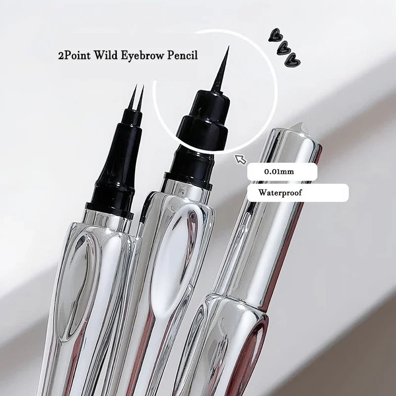 LUXURYTO 2-Fork Waterproof Liquid Eyebrow Pen – Ultra-Fine Tip