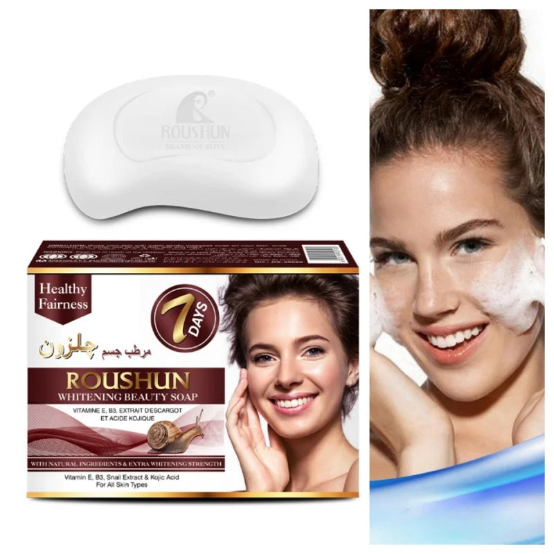 ROUSHUN Handmade Cleansing Soap Bar 2-Pack | Gentle & Deep Clean