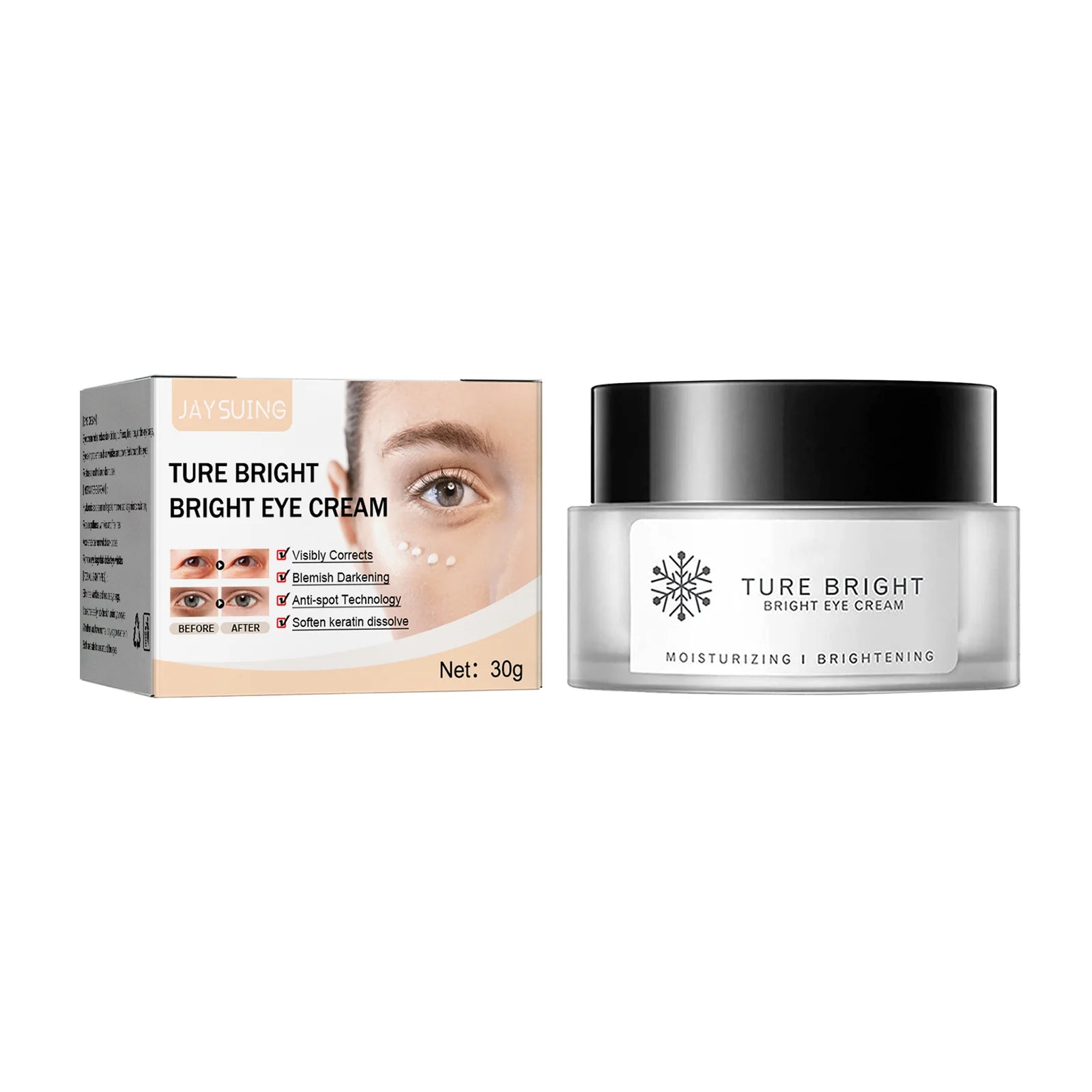 Jaysuing Dark Circle Eye Cream – De-Puff, Brighten & Firm Eye Cream Serum Oasis Select