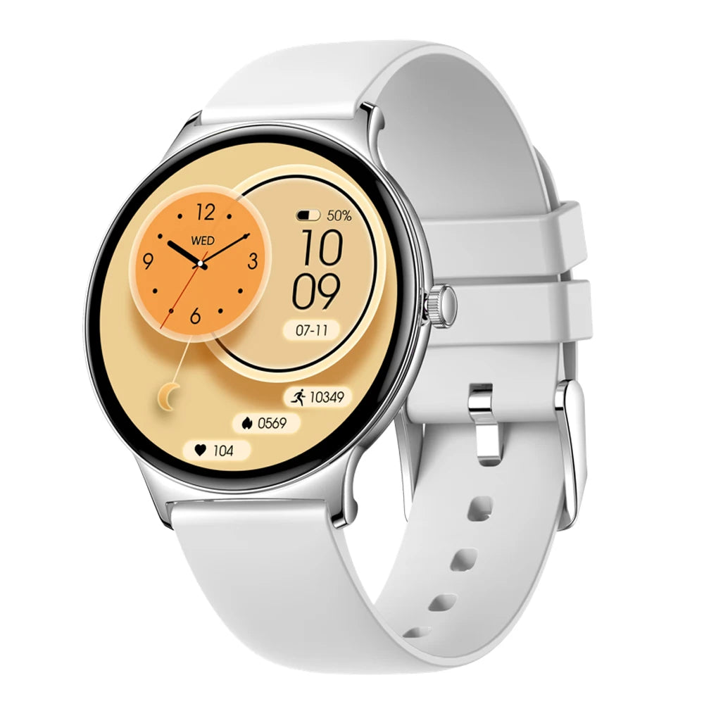 Fashion Waterproof Smart Watch Men Women Ultrathin AMOLED Screen Smartwatch Health Heart Rate Sports Fitness Blue Tooth Call Oasis Select SVGRS