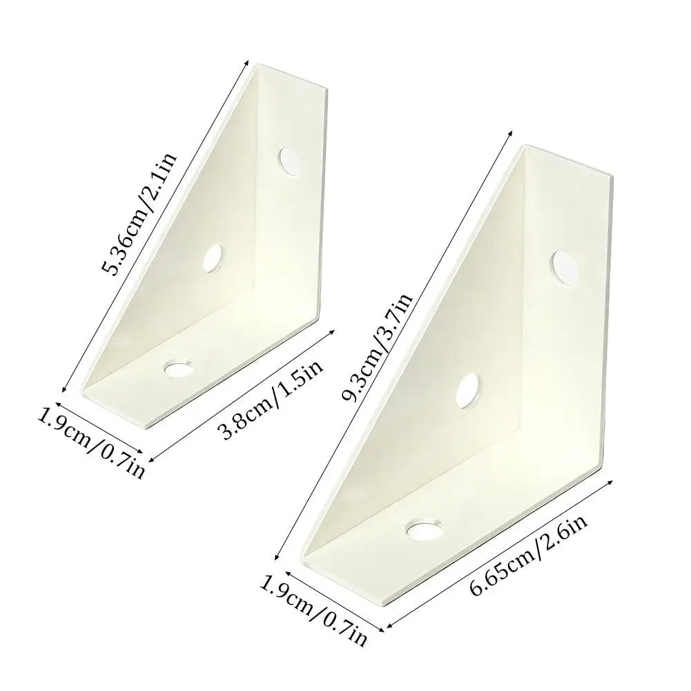 5-Pack 90° Steel Angle Brackets – L-Shape Corner Brace Set