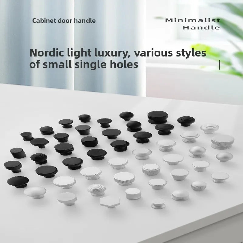 Aluminium Alloy Black Cabinet Knobs Kitchen Cabinet Handles Drawer Pulls Furniture Handle Hardware Oasis Select