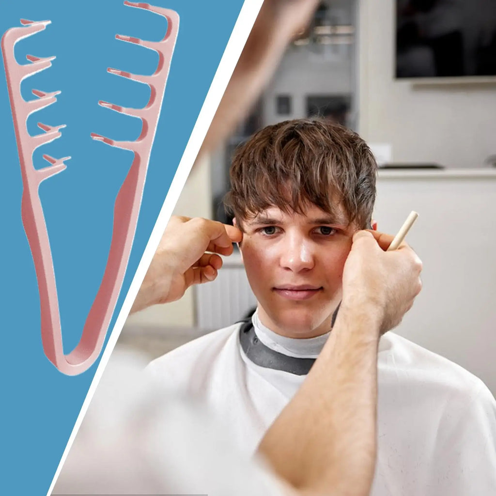 Wide Tooth Detangling Comb Textured Styling Comb Styling Volumizing Tool for Volume and Grooming Accessory Seam Covering Bangs Oasis Select
