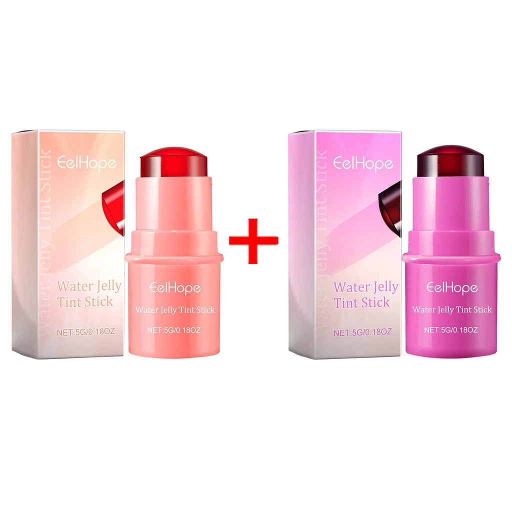 Eelhope 3-in-1 Milk Jelly Tint Blush & Lip Stick | Matte Finish Blush & Lip Tint Stick Oasis Select A and B