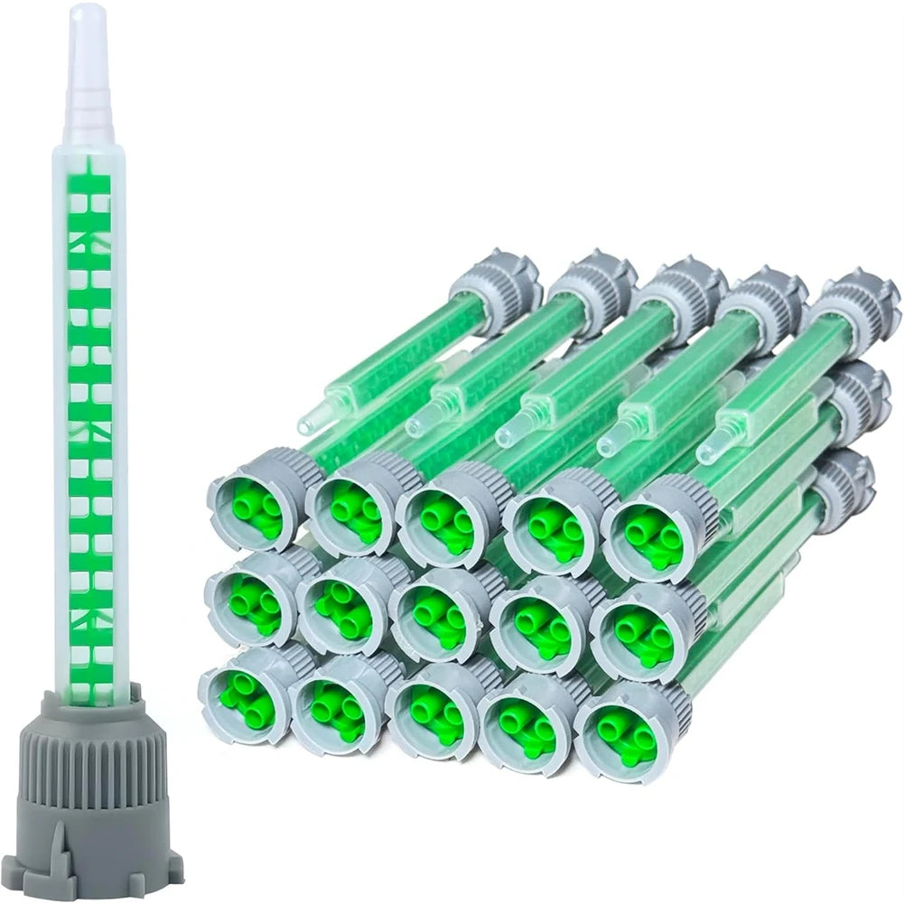 2026-WISH For Resin Adhesive Compatible 20 PCS Epoxy Mixing Nozzle Tips 50Ml Cartridge Support 1:1& 2:1 Ratio Oasis Select