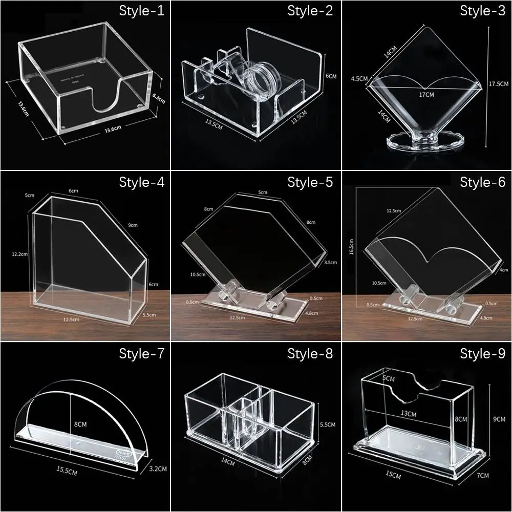 Fashion Transparent Acrylic Napkin Holder Sturdy Desktop Upright Tissue Box Vertical Paper Towel Box Restaurant Napkin Box Oasis Select