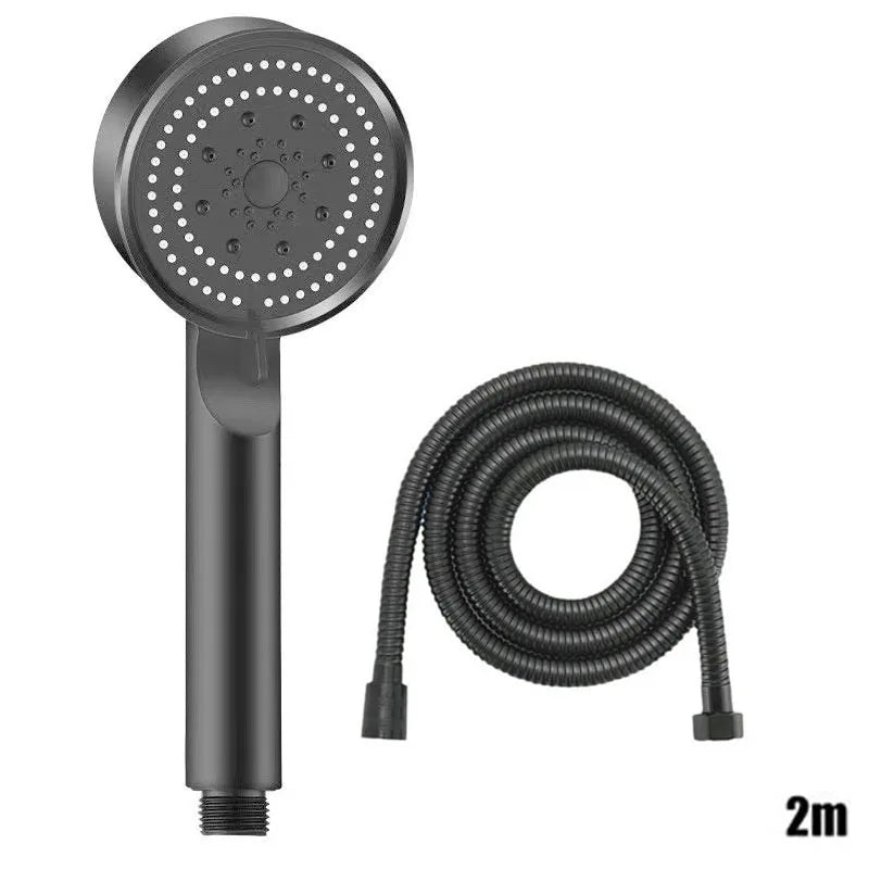 Showerhead bathroom portable heads showers showerhead common interface replete for shower accessories five modes multi color Oasis Select Black A suit C