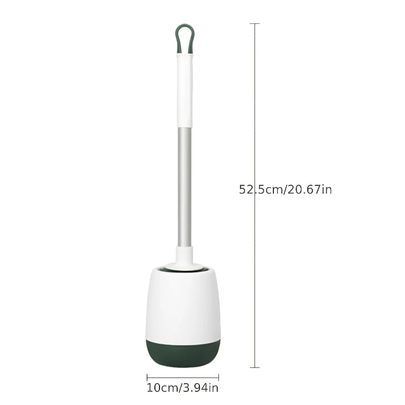 Multi-Functional Ventilated Toilet Brush Set-Wall-Mounted & Floor-Standing Brush,Durable Plastic Bristles for Bathroom Cleaning Oasis Select