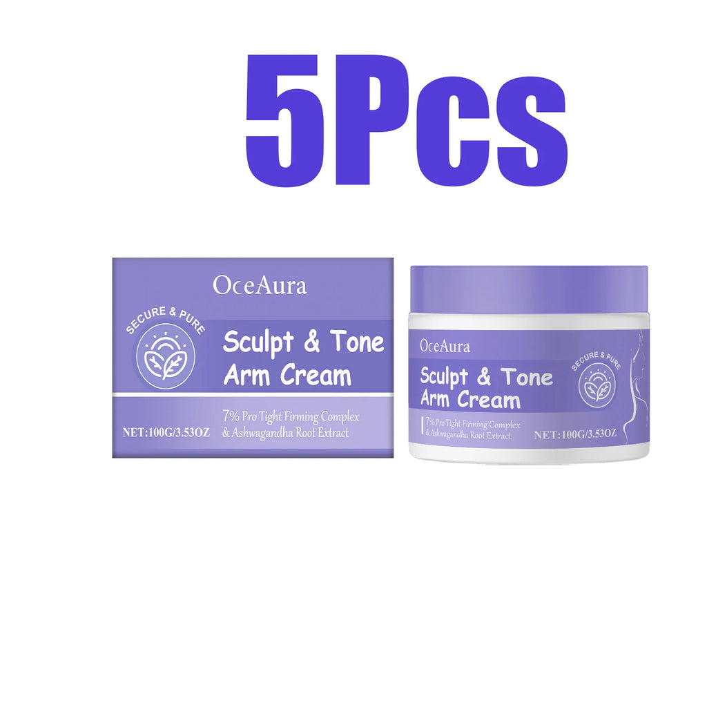 Sculpt & Tone Arm Firming Cream Remove Wrinkles Lifting Skin Anti Sagging Arm Massage Tightening Fast Shipping Body Care Cream Oasis Select 5 x 100g Boxed