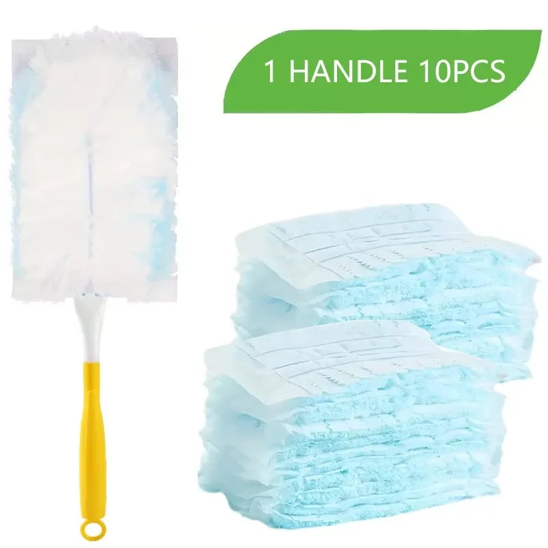 10 Count Disposable Duster Refills Compatible with Swiffer Duster Oasis Select 1 handle 10PCS