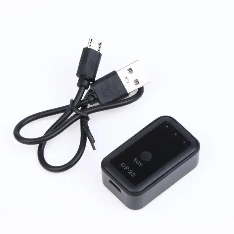 GF22 Mini GPS Tracker Device Real Time Locator With SOS Alarm Portable GPS Locator Vehicle Locator For Kids Pets Cars Oasis Select