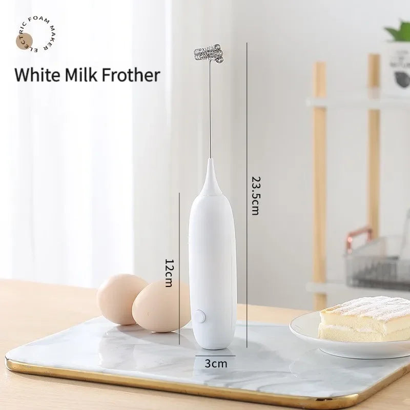 1PC Battery Model Handheld Egg Beater Froth Mixer Kitchen Automatic Coffee Milk Foaming Mixer Kitchen Whisk Tools Oasis Select