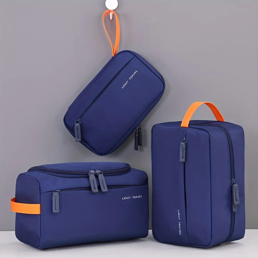 Fashionable Handheld Travel Organizer 3-Piece/Single-Piece Large Capacity Toiletry Bag For Commuting Oasis Select