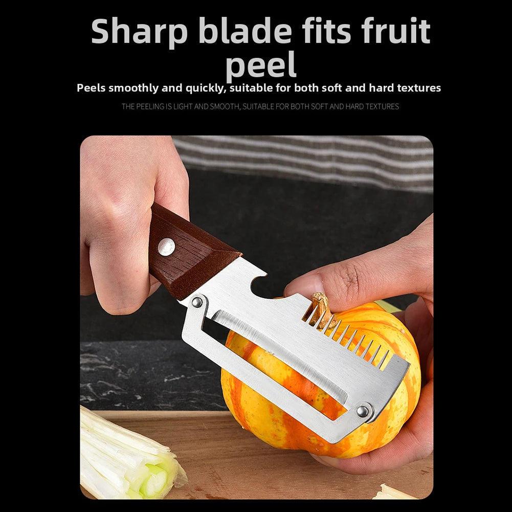 3-in-1 Vegetable Peeler, Grater & Bottle Opener | Kitchen Tool