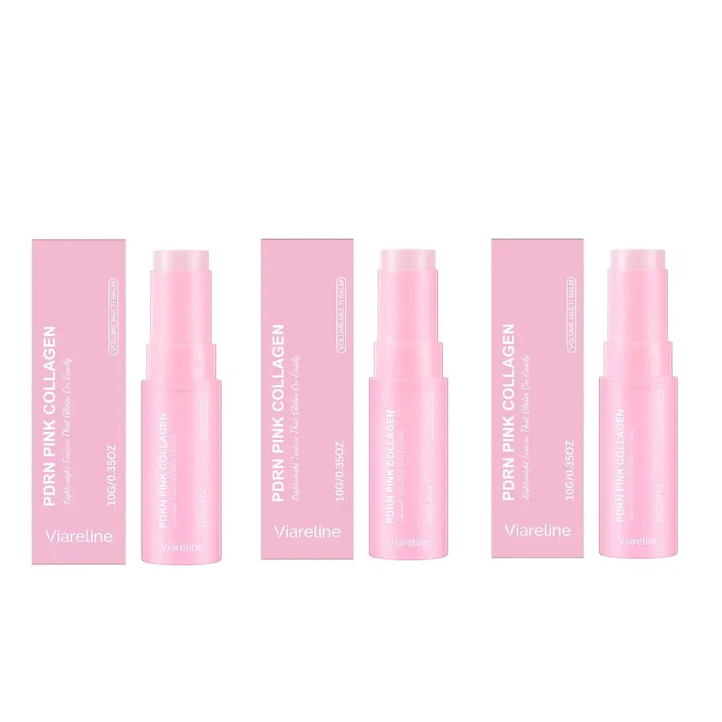 Multi-Effect Moisturizing Face Cream Stick Collagen Infused Plumping Brighten Skin Smooth Makeup Fit Nourishing Skin Balm Stick Oasis Select 10g x3 boxed