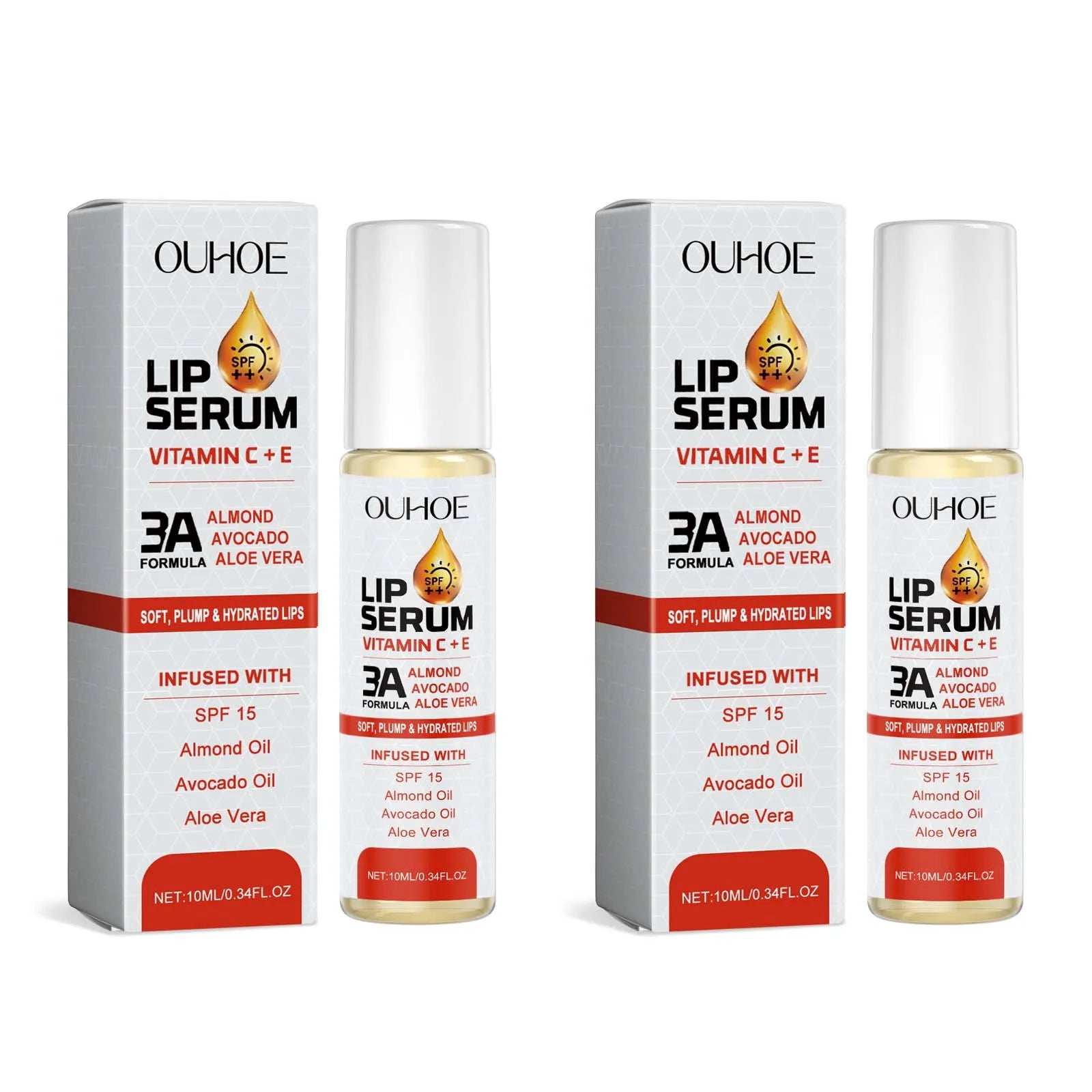 Vitamin C & E Lip Essence Oil – Hydrating Lip Balm Lip Essence Oil Oasis Select 2Pcs