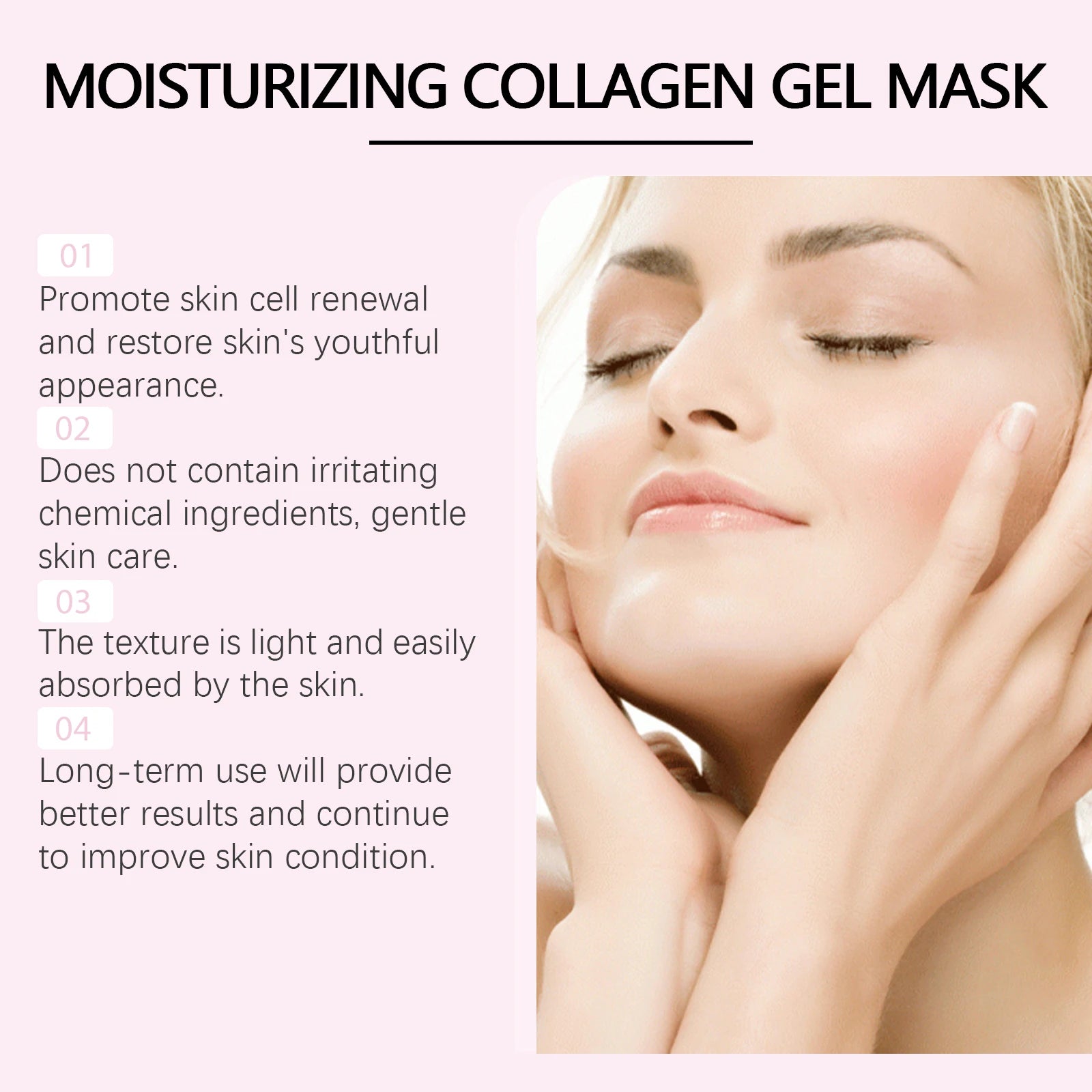 Hoygi Salmon Collagen Hydrogel Facial Mask – Moisture & Glow