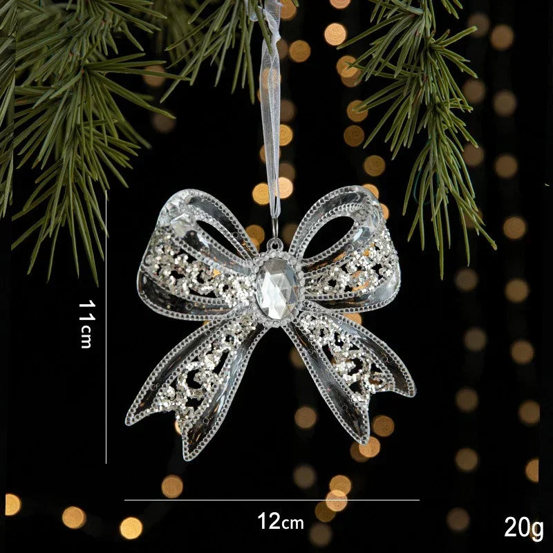 Acrylic Christmas Crystal Pendant – Angel & Snowflake Ornament