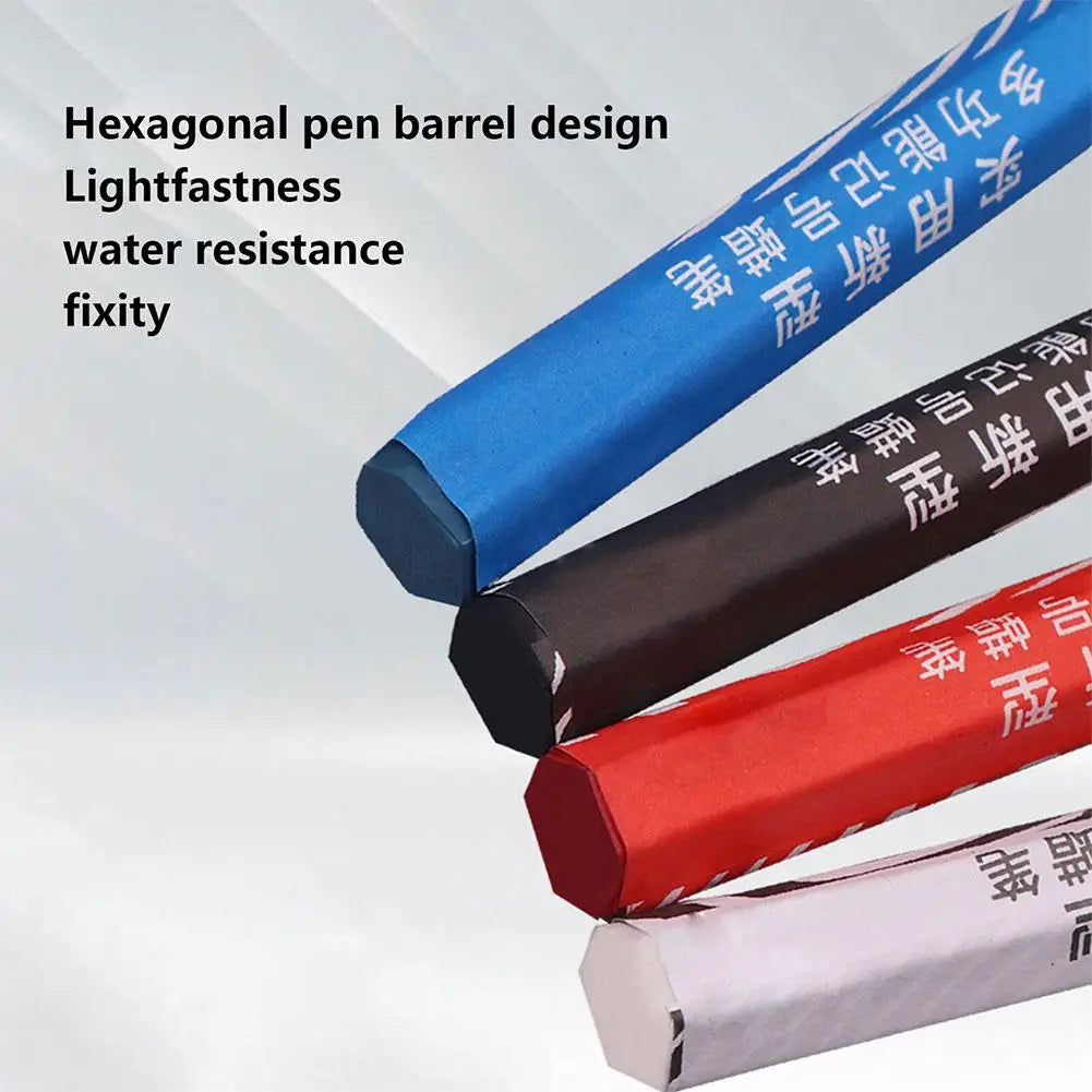 Portable Crayon Marker For Tire Waterproof Oil Resistant Marker Lightweight Crayon Marker Motorcycle Electric Vehicle Fade Oasis Select