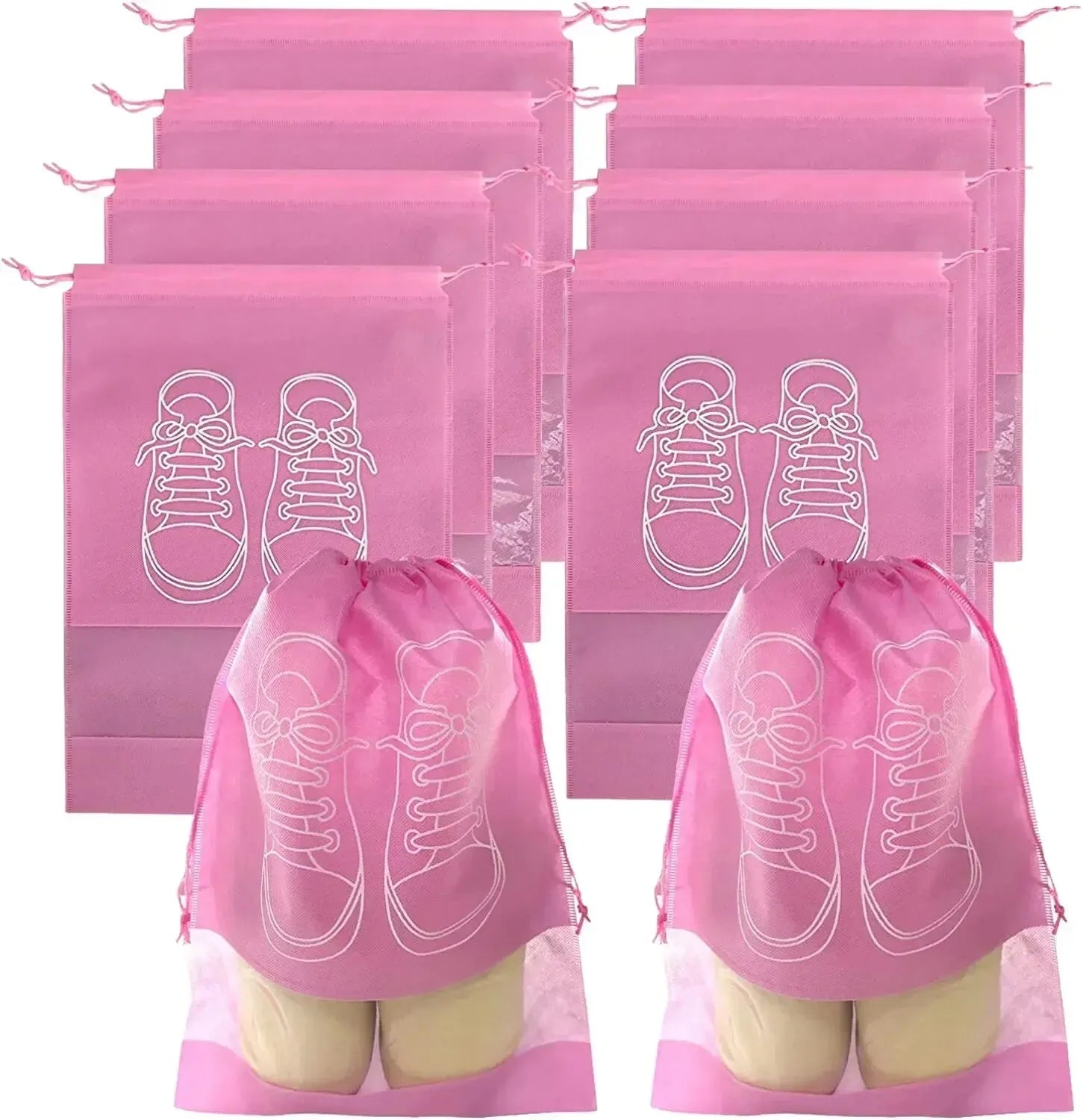 Travel Shoe Storage Bags Non-Woven Waterproof 5 or 10 Pack Shoe Storage Bag Oasis Select