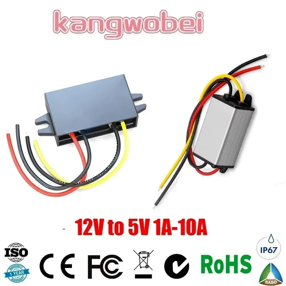 DC 12V 24V to 5V 12V to 5V 1A 3A 5A 8A 10A 5 Volts Voltage Reducer Step-down Module Power Converter Buck Voltage Converter Oasis Select