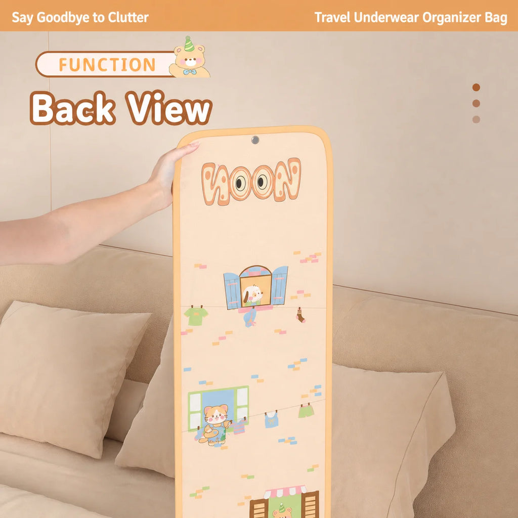 Hanging Mesh Storage Bag – Cartoon Closet Organizer