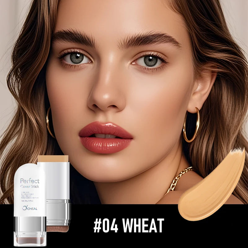 O'CHEAL Perfect Cover Stick – Waterproof Concealer Foundation Concealer Foundation Stick Oasis Select 04 Wheat 20g